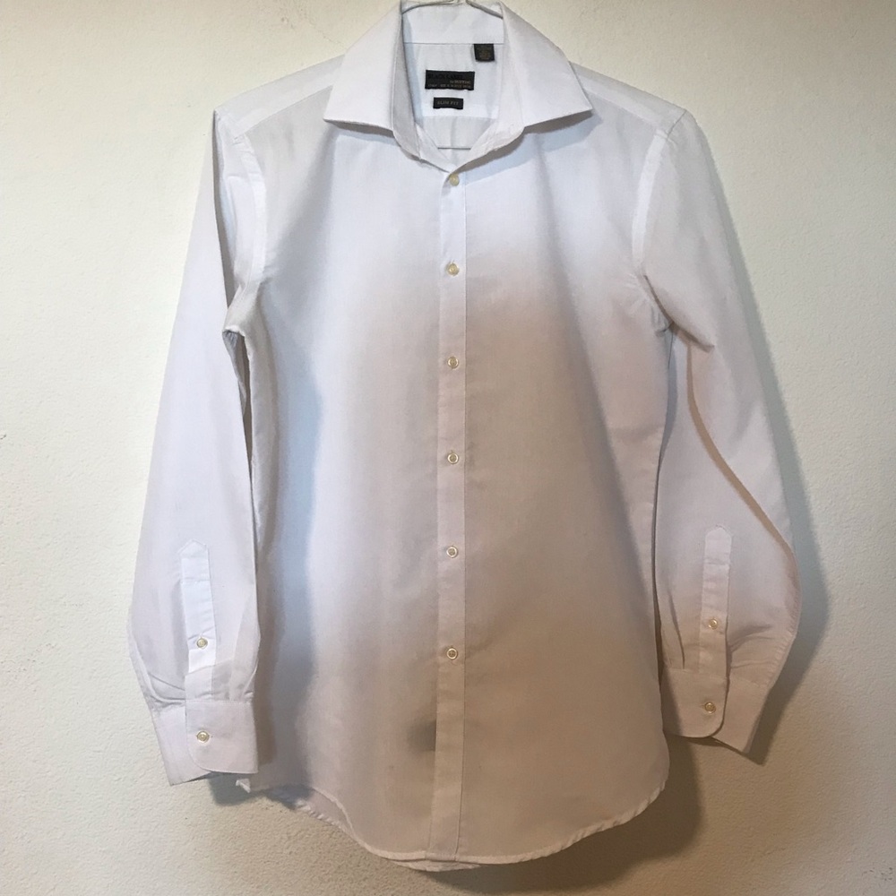 Classic White Dress Shirt for Men